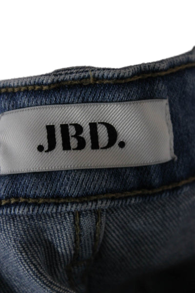 JBD Womens High Rise Ankle Cropped Blue Jeans Size 26