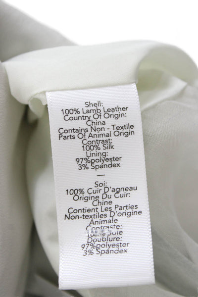 Elizabeth & James Women Cropped White Tank Sleeveless Crew Neck Designer Size XS