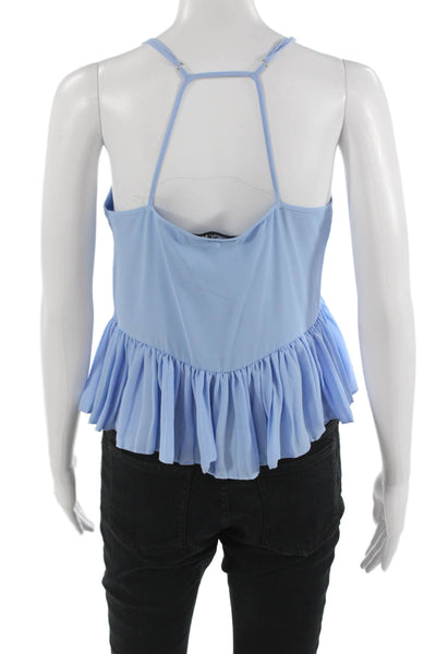 Antik Batik Womens Light Blue Cropped Camisole Sleeveless Size S