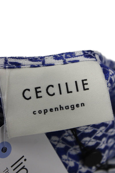 Cecilie Copenhagen Mens Pullover Hoodie Striped Beige Viscose Size XS
