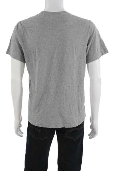 Nike Mens Gray Cotton Short Sleeve Crew Neck Sports T-Shirt Size M
