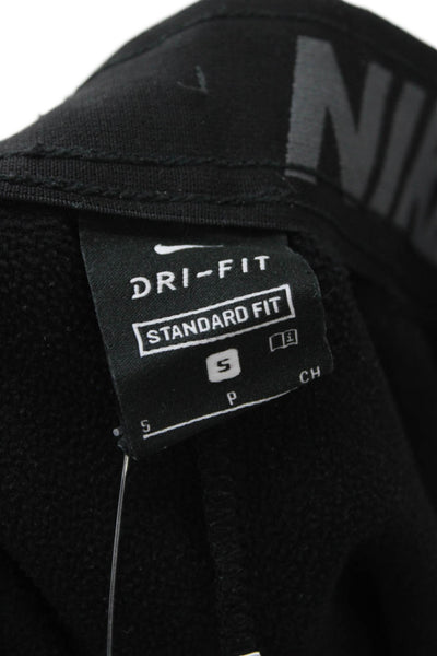 Nike Mens Jogger Sweatpants Black Drawstring Polyester Sports Size S