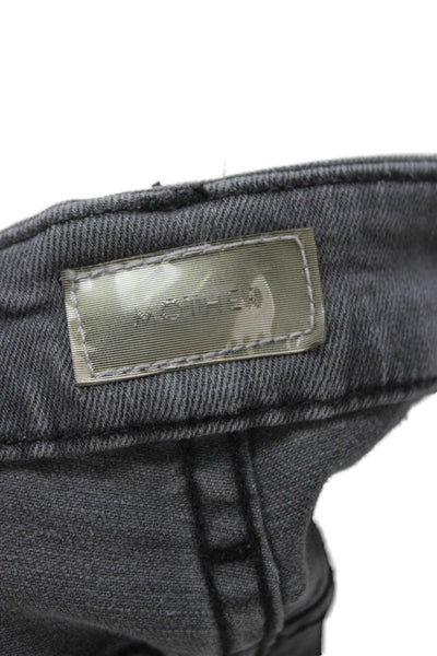 Mother Womens Skinny Ankle Gray Jeans Low Rise Size 26