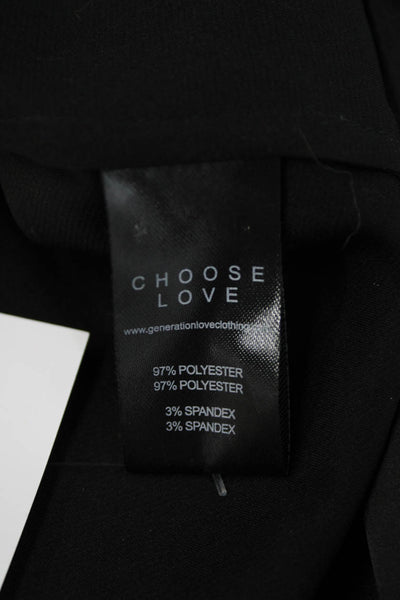 Generation Love Womens Camisole Black V Neck Sleeveless Size L