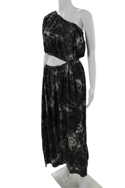 The Westside Womens Black Bohemian Maxi Dress Silk Spandex Size S
