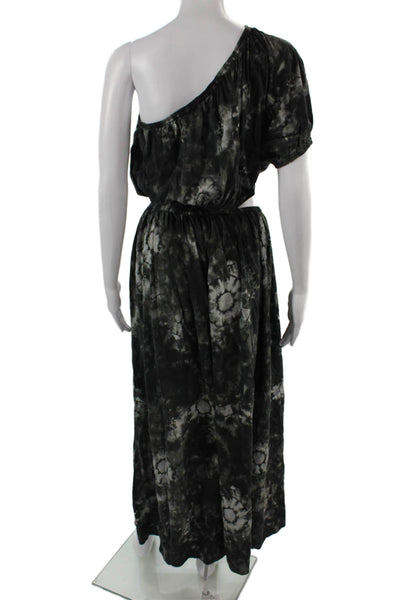 The Westside Womens Black Bohemian Maxi Dress Silk Spandex Size S