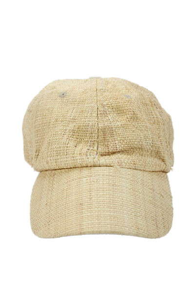 Hatattack Womens Straw Summer Hook & Loop Closure Baseball Cap One Size