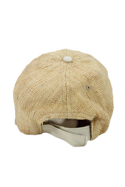 Hatattack Womens Straw Summer Hook & Loop Closure Baseball Cap One Size