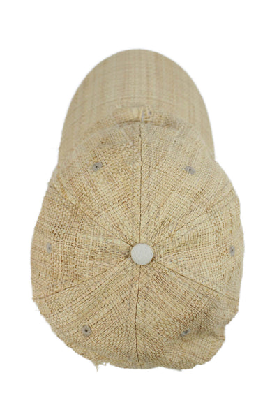 Hatattack Womens Straw Summer Hook & Loop Closure Baseball Cap One Size