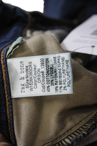 Rag & Bone Womens Ankle Skinny Dark Blue Jeans Sz 26
