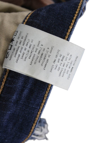 Rag & Bone Womens Ankle Skinny Dark Blue Jeans Sz 26