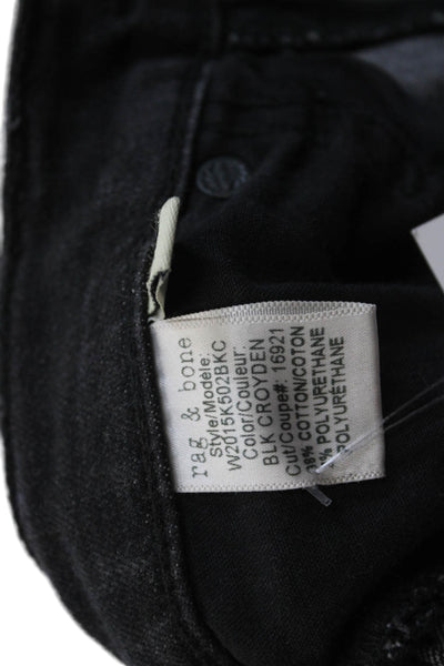 Rag & Bone Womens Ankle Skinny Dark Blue Jeans Sz 26