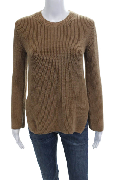 Everlane Unisex Brown Cotton Crew Neck Pullover Sweater Size M