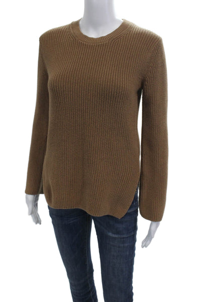Everlane Unisex Brown Cotton Crew Neck Pullover Sweater Size M