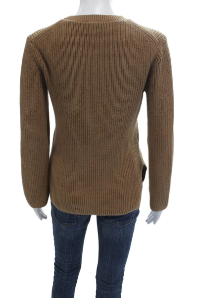 Everlane Unisex Brown Cotton Crew Neck Pullover Sweater Size M