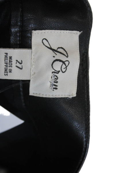 J Crew Women Solid Black 90s Cropped Ankle Pants Size 27