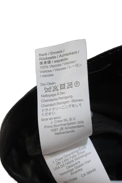 J Crew Women Solid Black 90s Cropped Ankle Pants Size 27