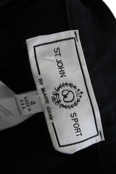 J Crew Women Solid Black 90s Cropped Ankle Pants Size 27