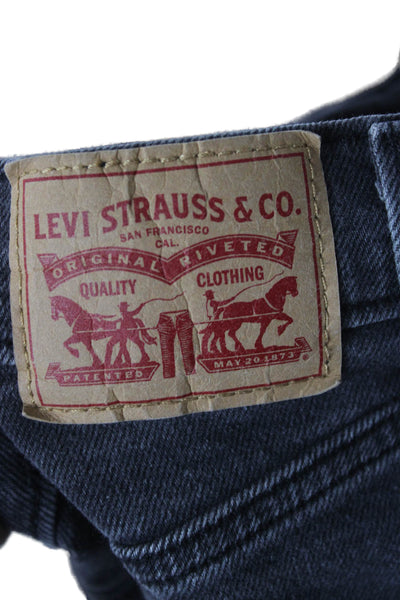 Levis Womens Dark Gray Flared Jeans Mid Rise Size 27
