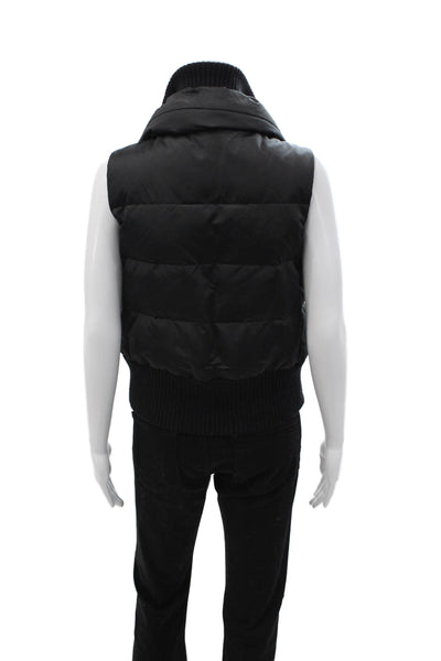 Theory Womens Puffer Quilted Vest Black Size S