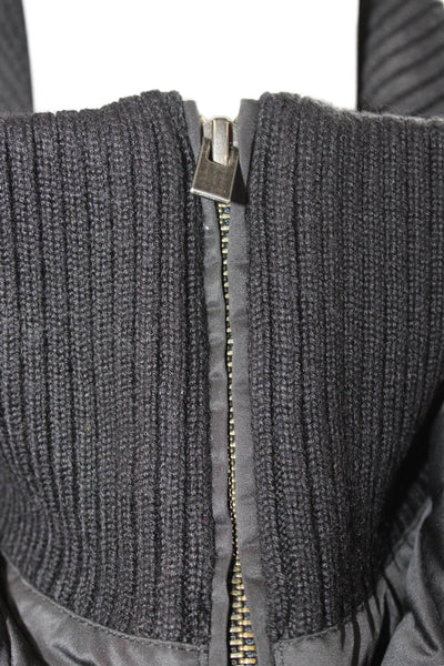 Theory Womens Puffer Quilted Vest Black Size S