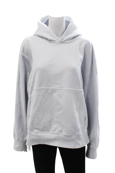 Adidas Unisex Pullover Hoodie Gray Organic Cotton Size L