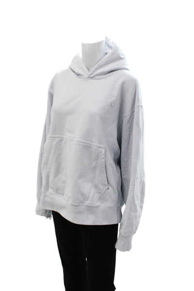 Adidas Unisex Pullover Hoodie Gray Organic Cotton Size L