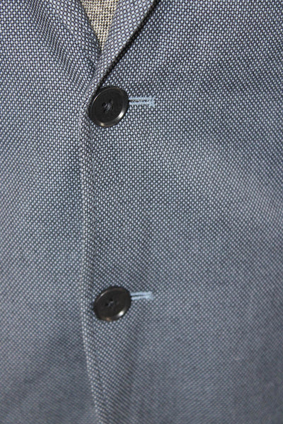 Banana Republic Mens Blue Polka Dot Cotton Blazer Size 40