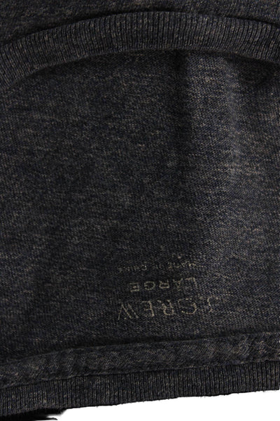 J Crew Mens Blue Cotton Short Sleeve T-Shirt Round Neck Size L