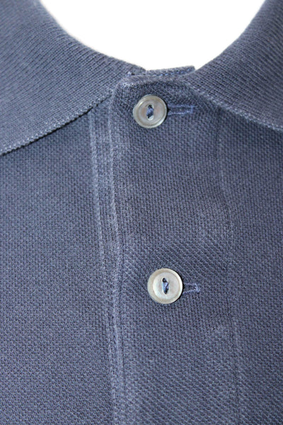 Lacoste Mens Dark Blue Cotton Collared Short Sleeve Polo Big & Tall Size 7