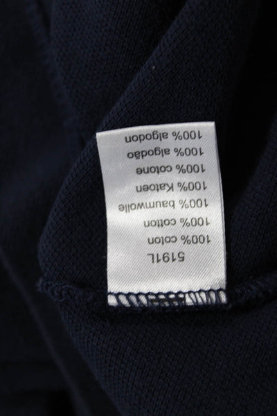 Lacoste Mens Dark Blue Cotton Collared Short Sleeve Polo Big & Tall Size 7
