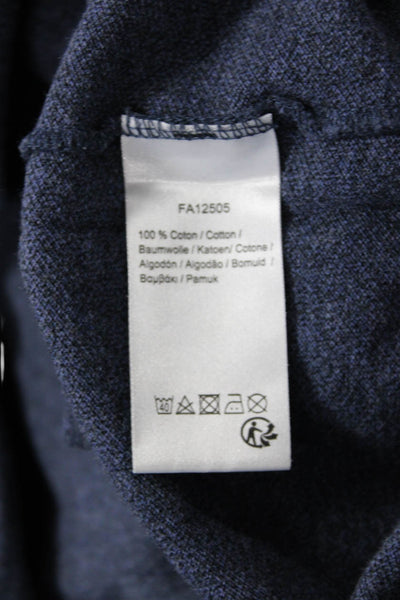 Lacoste Mens Cotton Collar Short Sleeve Polo Shirt Navy Size 2XL