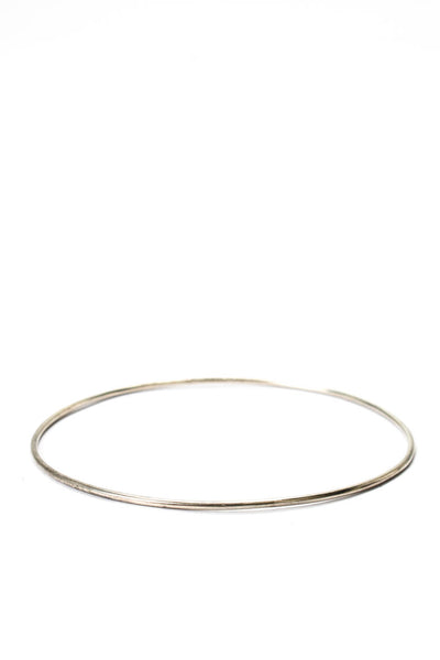 Ann Demeulemeester Sterling Silver Thin Bangle Bracelet 2.6" 3.8g