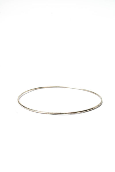 Ann Demeulemeester Sterling Silver Thin Bangle Bracelet 2.6" 3.8g
