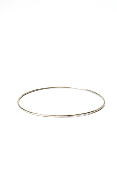 Ann Demeulemeester Sterling Silver Thin Bangle Bracelet 2.6" 3.8g