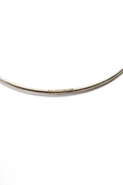 Ann Demeulemeester Sterling Silver Thin Bangle Bracelet 2.6" 3.8g