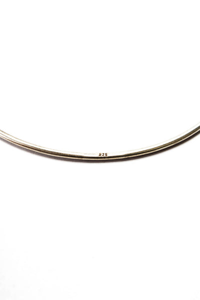 Ann Demeulemeester Sterling Silver Thin Bangle Bracelet 2.6" 3.8g