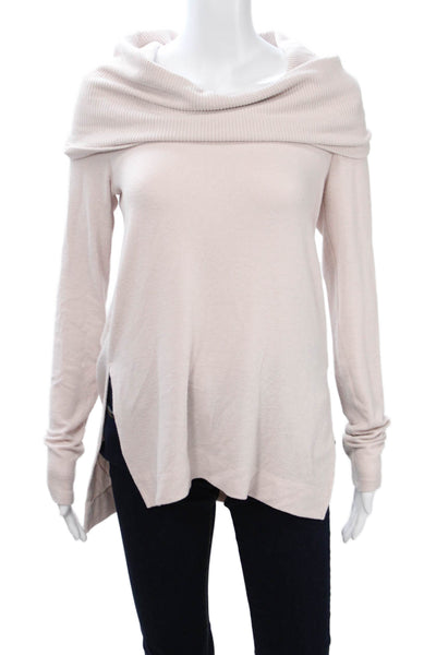 Evereve + Michael Stars Unisex Beige Pullover Sweater Long Sleeve Size S
