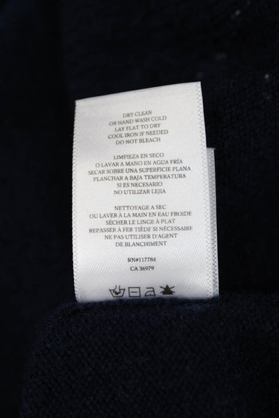 Rails Unisex Wool 80s Graphic Crewneck Pullover Sweater Dark Blue Size M