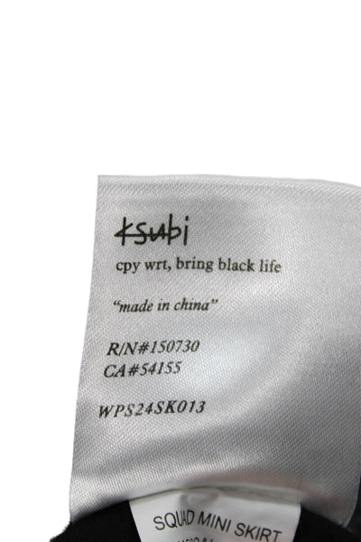 Ksubi Womens Cargo Mini Skirt Dark Gray 100% Cotton Size 24
