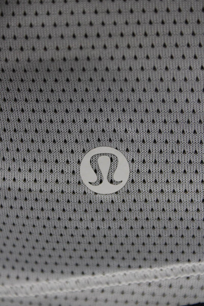 Lululemon Womens White Sleeveless Round Neck Tank Nylon Blend Size S