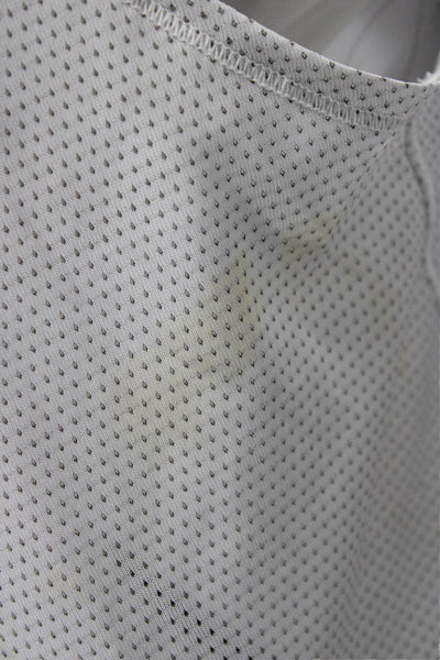 Lululemon Womens White Sleeveless Round Neck Tank Nylon Blend Size S