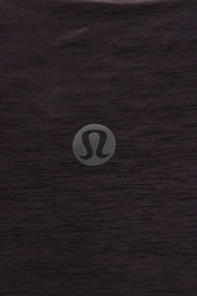 Lululemon Womens Purple Short Sleeve Basic T-Shirt Poly Spandex Blend Size S