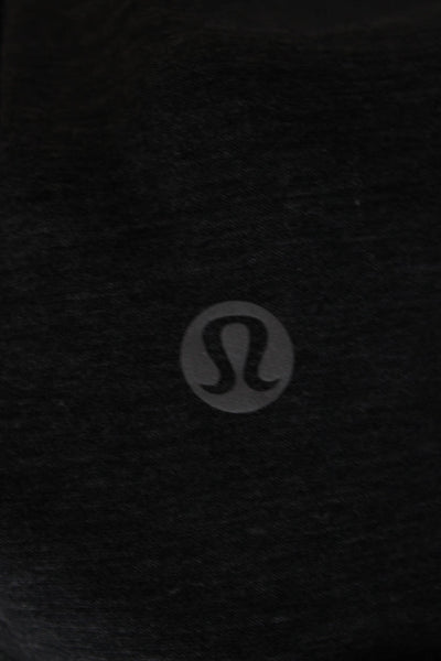 Lululemon Womens Long Sleeve Mock Neck Dark Gray Basic Top Size 6