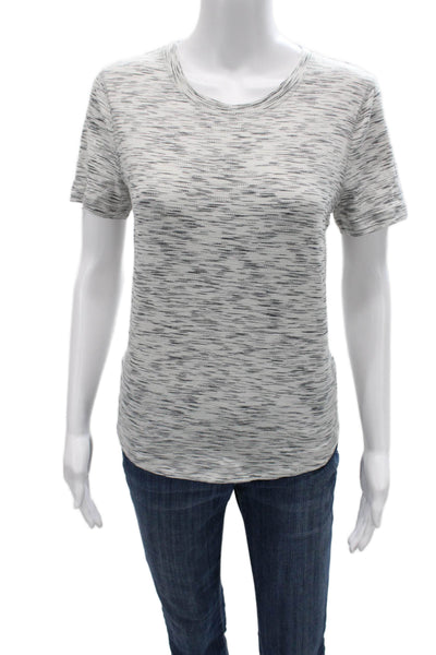 Lululemon Women Basic Gray Crew Neck Polyester Short Sleeve T-Shirt Size S