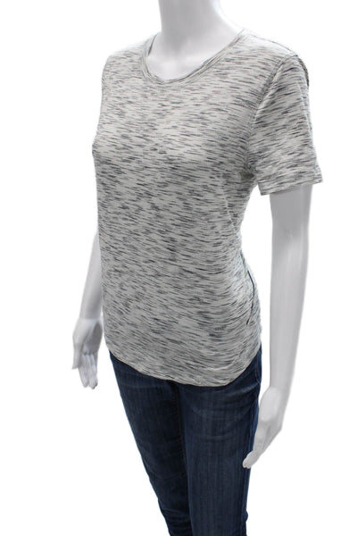 Lululemon Women Basic Gray Crew Neck Polyester Short Sleeve T-Shirt Size S