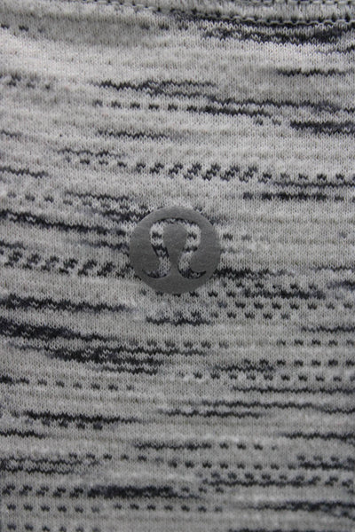 Lululemon Women Basic Gray Crew Neck Polyester Short Sleeve T-Shirt Size S