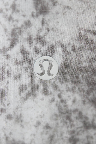 Lululemon Womens Gray Basic Crew Neck Short Sleeve T-Shirt Size 8