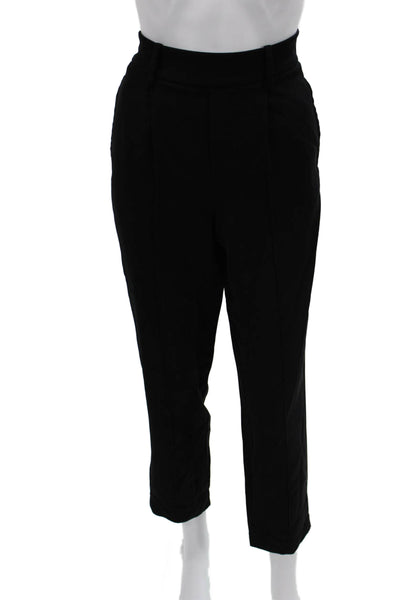Vince Women Cropped Ankle Dress Pants Black Petites Size XS