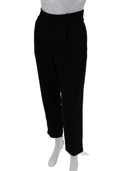 Vince Women Cropped Ankle Dress Pants Black Petites Size XS